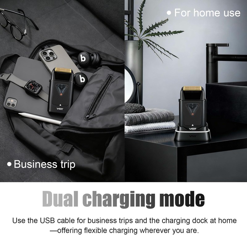 334 Foil Shaver for Bald Head with 10000 RPM Charging