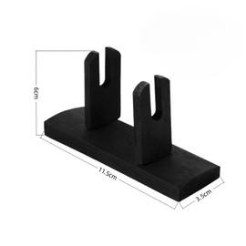 GYWHOOFT 2 PCS Black Folding Fan Display Stand,11.5*3.5*6CM Chinese Hand Fan Stand Decorative Japanese Folding Fans Holder Racks Hand Fan Display Stand Base for Oriental Exhibition Showcase