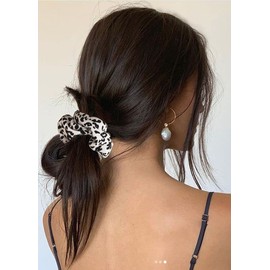 Zoestar Boho Headbands, Leopard Headbands, Elastic Hair Bands with Hair Scrunchie, Party Custom Hair Accessories for Women and Girls, 1 Set (B)