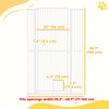 PawHut 59" Extra Tall Pet Gate for Cats, 30"-41" Cat