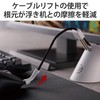 Elecom MB-G01WH Mouse Bungee Cable Bungee with Cable Lift, Spring
