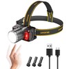 SuperFire Led headlamp,High Lumen Super Bright headlamp Rechargeable,Zoomable Head lamp