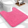 OLANLY Toilet Rugs U-Shaped 24x20, Extra Soft Absorbent Chenille Contour