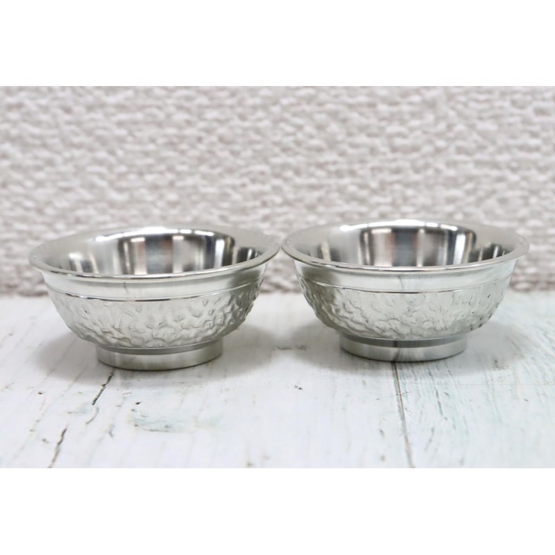 Osaka Tinware (Suzuki), Round Bokoko Shiraiwame, Capacity: 0.7 fl oz