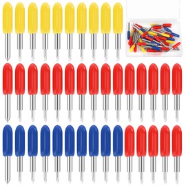 60 PCS 3rd Party Accessory Blades for Cricut, Luxiv Replacement Blade for Explore Air 2 Air, 45°Blade 30°Cricut Replacement Blade for Expression 60° Cutting Blades (60)