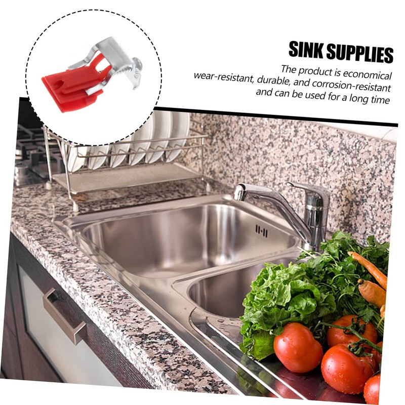 Operitacx 5Pcs Kitchen Sink Fixing Clamps Sink Mounting Clips for