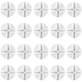 20pcs Wire Grid Cube Connectors Corner Slots Wardrobe Wire Plastic Connector Organizer Connectors for Cube Connectors Storage Shelves (White)