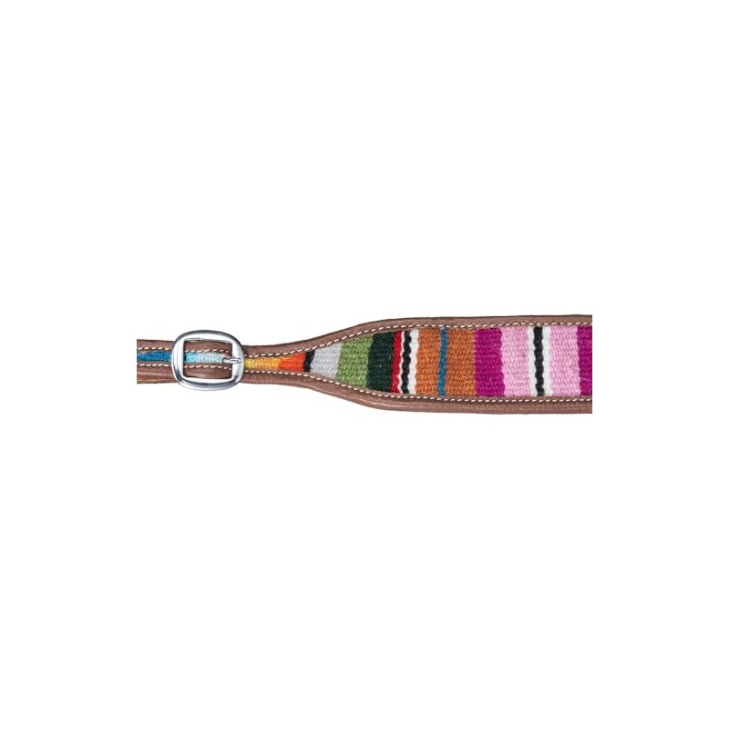 Silver Royal Woven Serape Wither Strap Medium Oil