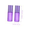 PACKOVE 6Pcs Portable Frosted Glass Roller Bottles Refillable Perfume Containers