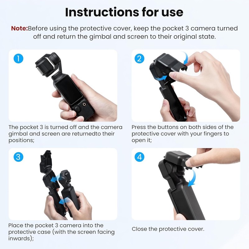Gimbal Protective Cover for DJI Osmo Pocket 3 Creator Combo,