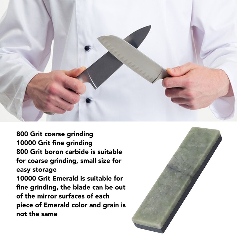 Double Sided Whetstone 800 Grit Boron Carbide 10000 Grit Emerald