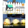 Vighep 12 Pack Solar Fence Lights, Motion Sensor Deck &