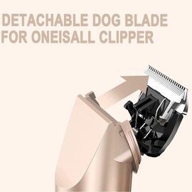 DODAER 3 Pack Replacement Blade Compatible with oneisall Low Noise Dog Clippers, Made of Ceramic Blade & Stainless Steel Blade,Cut Length 0.5mm