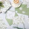 Whaline 36Pcs Sage Green Thank You Cards with Envelopes and