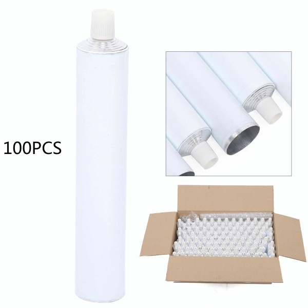 Unbranded 100 PCS Full Pack 100ml Aluminum Empty Toothpaste Tubes