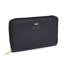 Jewel Beauty's Select Passbook Case, Passbook Holder, Card Case, Anti-Skimming, Magnetic Protection, Storage, Bellows Large Capacity, Household Management, Card Slots, Bill Compartments, Ribbon, 15