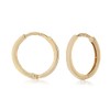 NKlaus Pair of Creole Earrings 11-13 mm 333 Yellow Gold