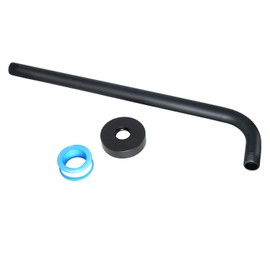 NearMoon Shower Arm, Extra Fixed Arm with Flange, Stainless Steel Wall-Mounted ShowerHead Arm (15 Inch, Matte Black)