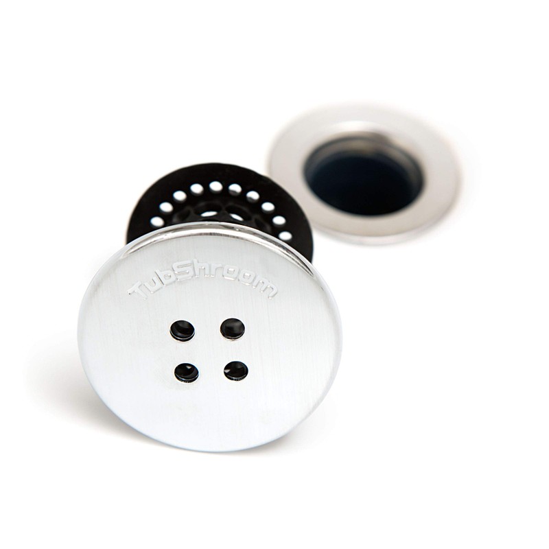 TubShroom Tub Drain Hair Catcher Combo Pack with Silicone Stopper,