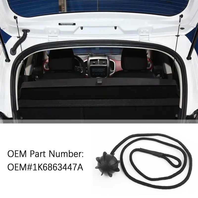 Car Rear Tonneau Covers String Strap OEM#1K6863447A,Practical Car Trunk Cover