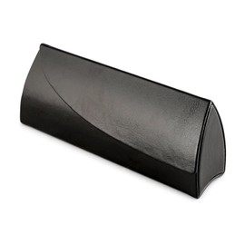 テーシーケース メガネケース おしゃれ ハード ケース マグネット式 スチール ポリウレタン ブラック 三角 HY-8060-2