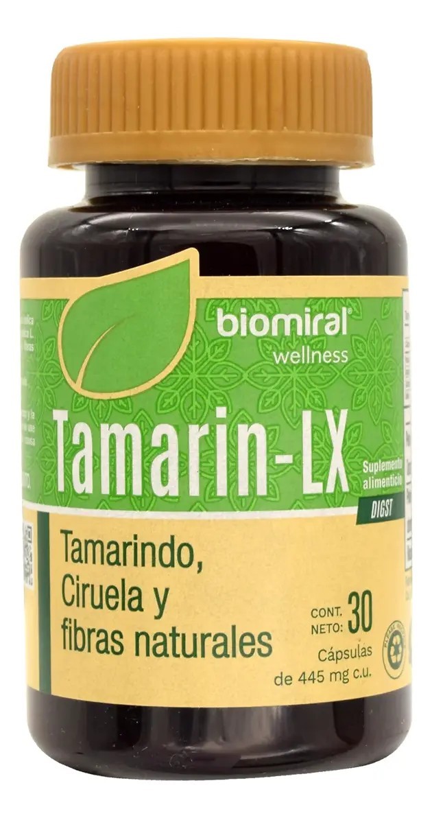 Biomiral Tamarin Lx Colageno Tamarindo Ciruela 30 Cap 455mg