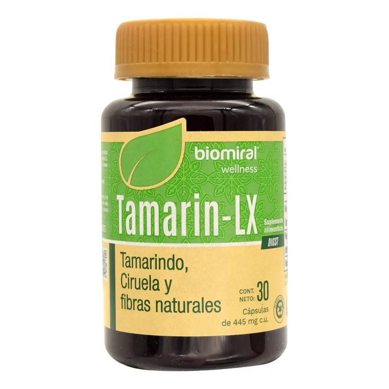 Biomiral Tamarin Lx Colageno Tamarindo Ciruela 30 Cap 455mg