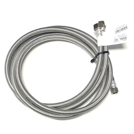 Faucet Water Supply Connector Line Braided Stainless Steel, Faucet Supply Line - 3/8 Female Compression Thread x 1/2 Female Iron Pipe Thread (3/8" Comp x 1/2" FIP) (2, 60 inch)