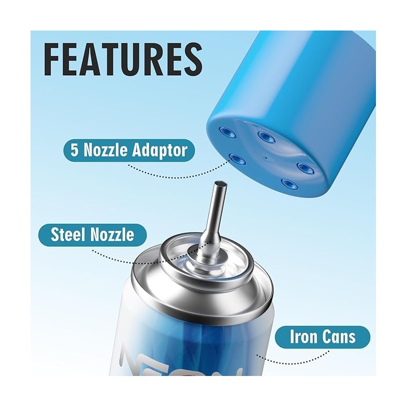 NEON Butane Refill, 11X Ultra-Refined Butane Fuel, 300ml Premium Lighter