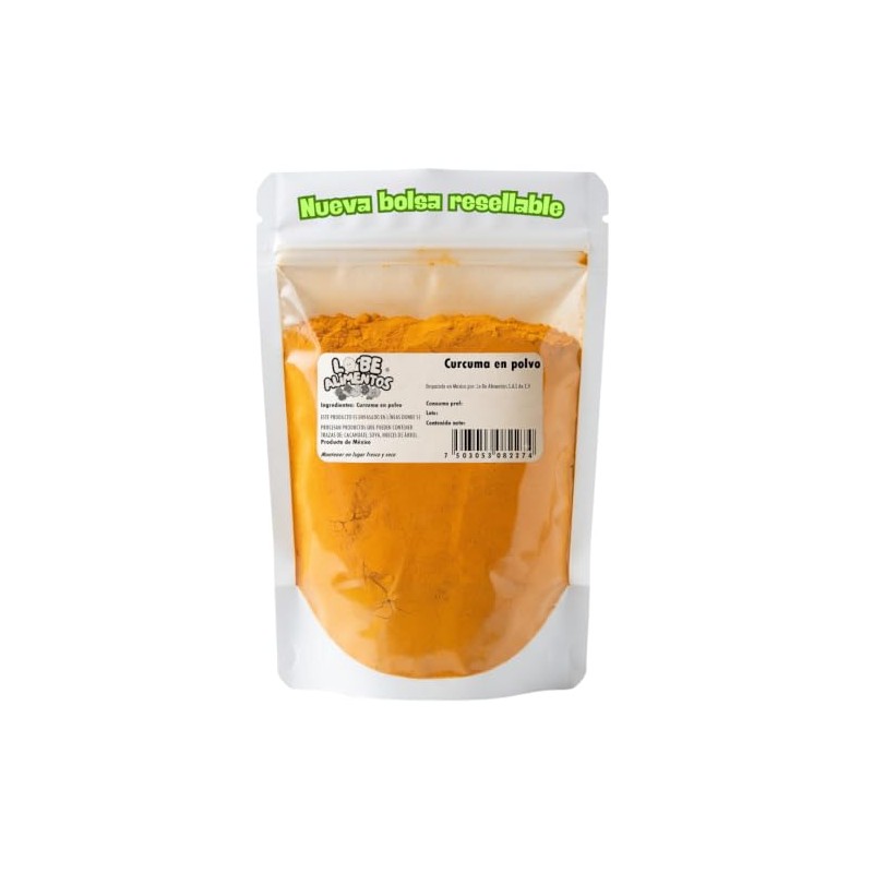 Lo'be aliemntos- Curcuma en polvo natural sin añadidos 250gr