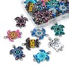 DanLingJewelry 40個 8色 エナメル ウミガメ チャーム アニマルチャーム エナメル オーシャンチャーム ジュエリーメイキング
