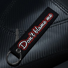 MotoLoot Keychain for Motorcycles, Scooters, Cars and Gifts (Don't Blame Me)