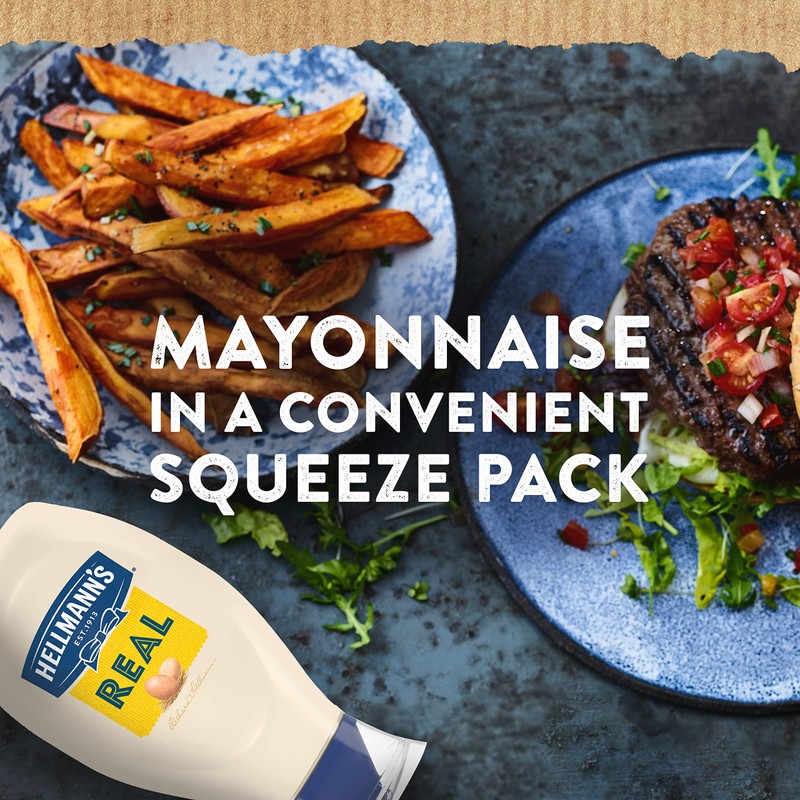Hellmann's Real Mayonnaise Squeeze Bottle 3 Count a Rich Creamy