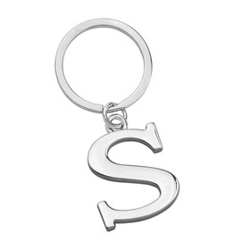 Freedale Keyring Letter - Initial Alphabet Key Ring Charm (S) Silver