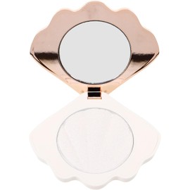 Baluue Paleta de Polvos Iluminadores Faciales Beige, Polvo de Maquillaje Natural para Mujeres, Resistente a Desprendimientos y Diseño Plástico para Uso Diario