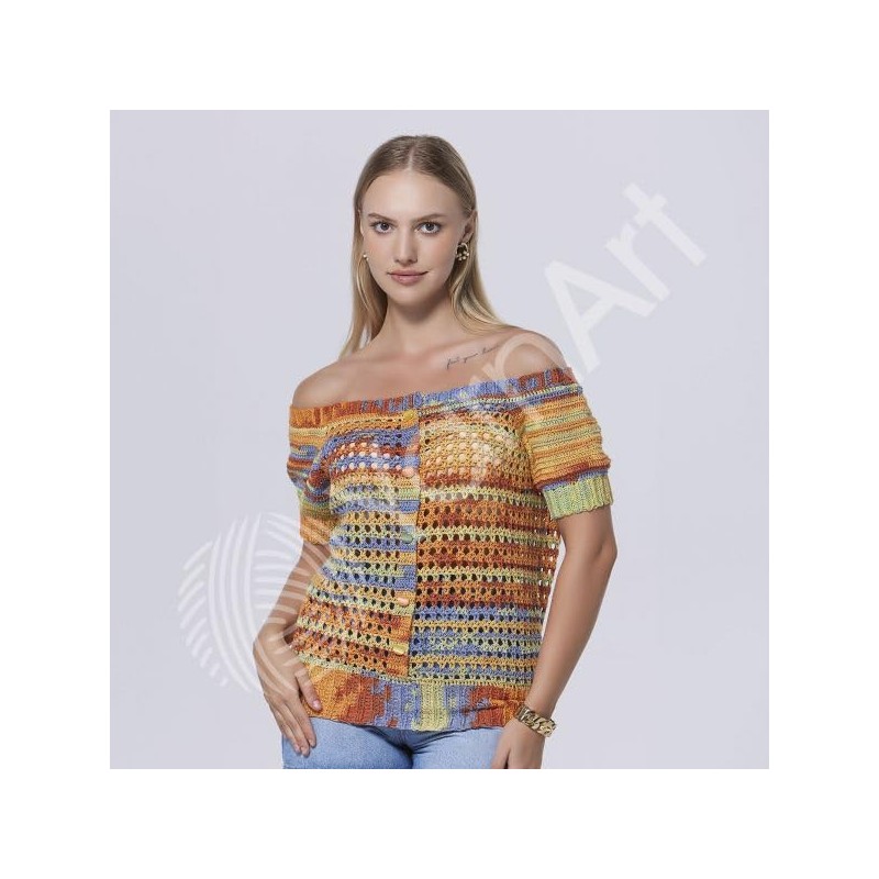Hilo de algodón YarnArt Symphony Dream - 80% algodón, 20%