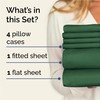 Full 6 Piece Sheet Set - Comfy Breathable & Cooling