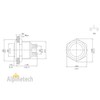 Alpinetech 19mm 3/4" Momentary NC Stainless Steel Metal Push Button