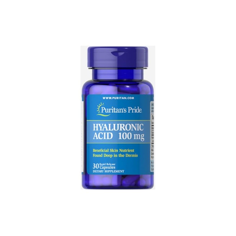 Puritan's Pride Hyaluronic Acid, 100 mg, Support for Skin and