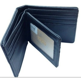 #1 Royal West Mens Wallet Texas Western Bifold W099 Horse shoe Ostrich Black