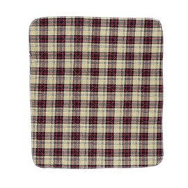 Resuable Adult Insert Liner Washable Elder Cloth Nappy 3 Layers Diaper Deep Red Plaid 80 * 90cm