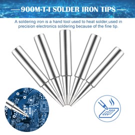 20 Pieces Soldering Iron Tips 900M-T-B Replacement Soldering Tips Solder Iron Welding Tip Solder Iron Tips Compatible with Hakko, TENMA, ATTEN, Quick, Aoyue, Yihua Soldering Station