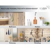 RTZEN Wall Mount Hook Set - Wrought Iron Decorative Rustic