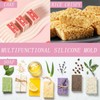 Soap Molds Silicone-2PCS 6 Cavities Rectangle Soap Mold,DIY Handmade Soap