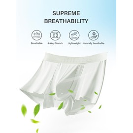 Arjen Kroos Underwear For Men Pack Supersoft Seamless Boxer Briefs Moisture Wicking Trunks,Blue/Grey/Dark Gray/Grass Green（4 Pack）,Small