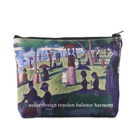 BWWKTOP Sunday In The Park Musical Cosmetic Makeup Bag Sunday In The Park Art Gifts Broadway Musical Makeup Zipper Pouch Bag, order design, Bag