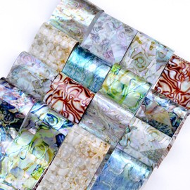 Mesiyun Nail Art Marble Adhesive Stickers Water Transfer Foil DIY Manicure Decoration16PCS