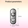 Torch Lighter, Dual Flame Lighter with 6pcs Flint Stone, Windproof