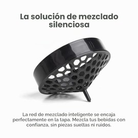 SmartShake Original2GO ONE Negro 800ml, Botella Mezcladora de Proteínas, Libre de BPA, 1 Compartimiento incluído