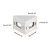 sourcing map 16Pcs Inside Corner Bracket Gusset, 20x20x17mm 2020 Angle